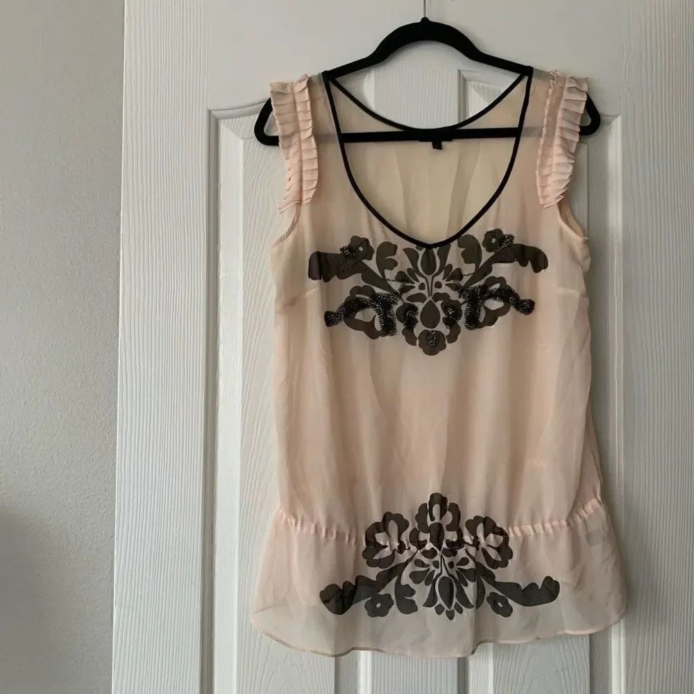 Express | Sheer Embellished Top
